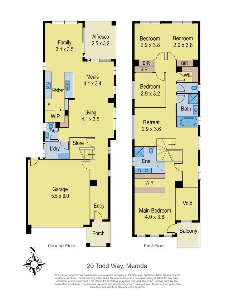 Floorplan of Homely house listing, 20 Todd Way, Mernda VIC 3754