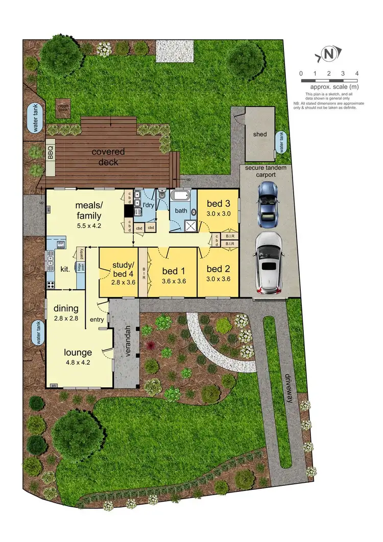 Floorplan of Homely house listing, 8 Jalna Close, Mulgrave VIC 3170