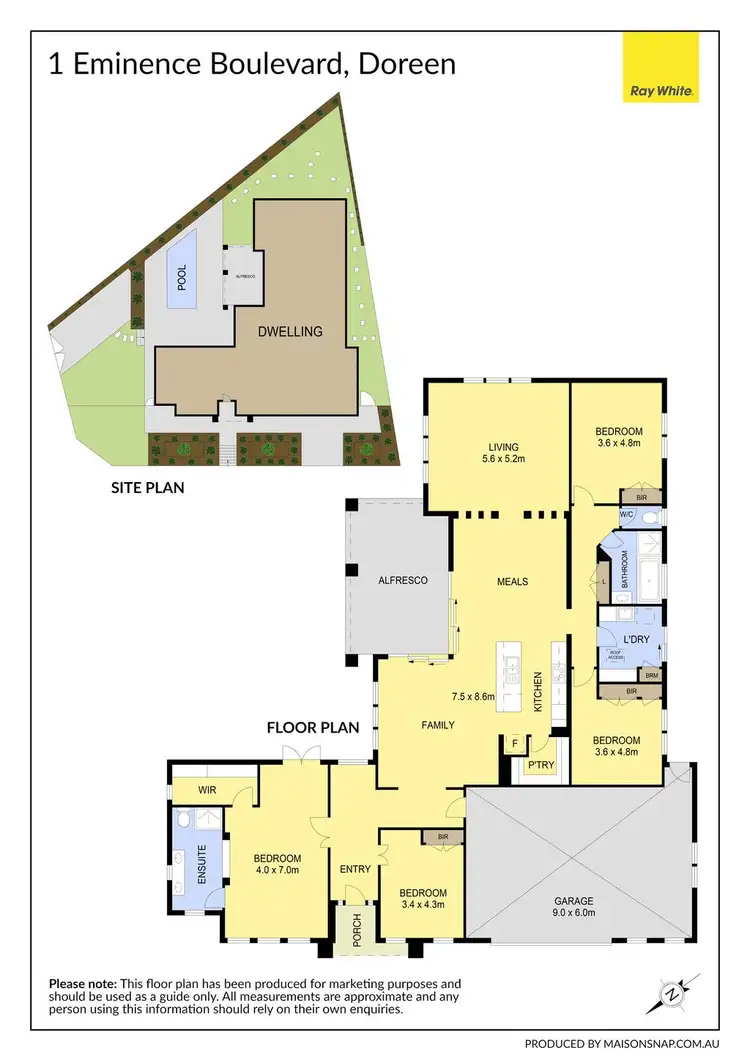 Floorplan of Homely house listing, 1 Eminence Boulevard, Doreen VIC 3754