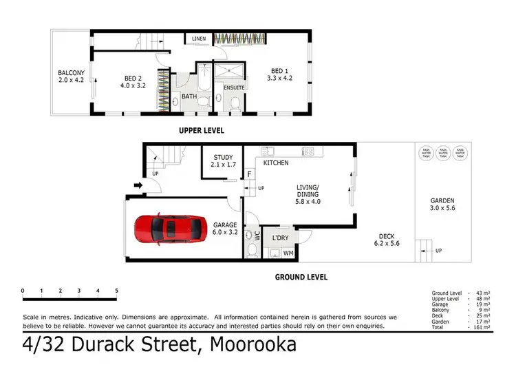 Floorplan of Homely townhouse listing, 4/32 Durack Street, Moorooka QLD 4105