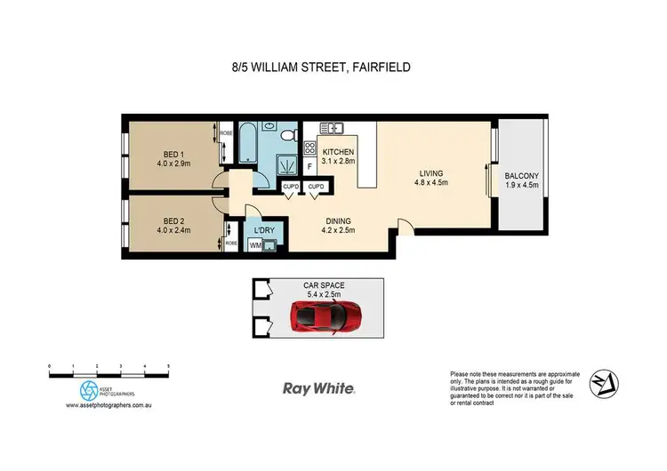 Floorplan of Homely apartment listing, 8/5 William Street, Fairfield NSW 2165