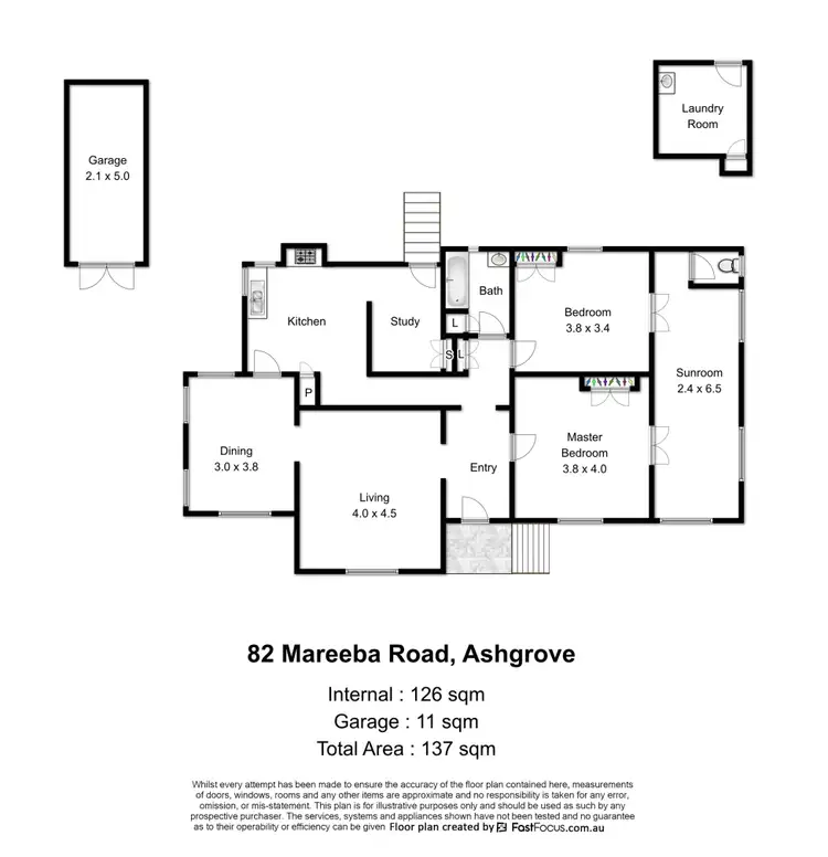 Floorplan of Homely house listing, 82 Mareeba Road, Ashgrove QLD 4060