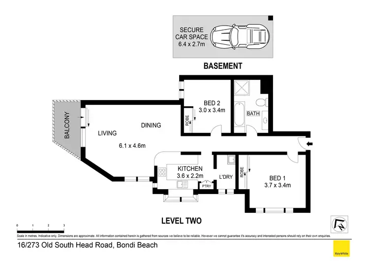 Floorplan of Homely apartment listing, 16/273 Old South Head Road, Bondi Beach NSW 2026