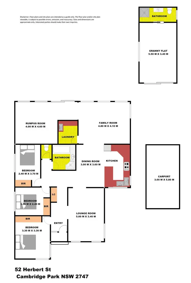 Floorplan of Homely house listing, 41 Herbert Street, Cambridge Park NSW 2747