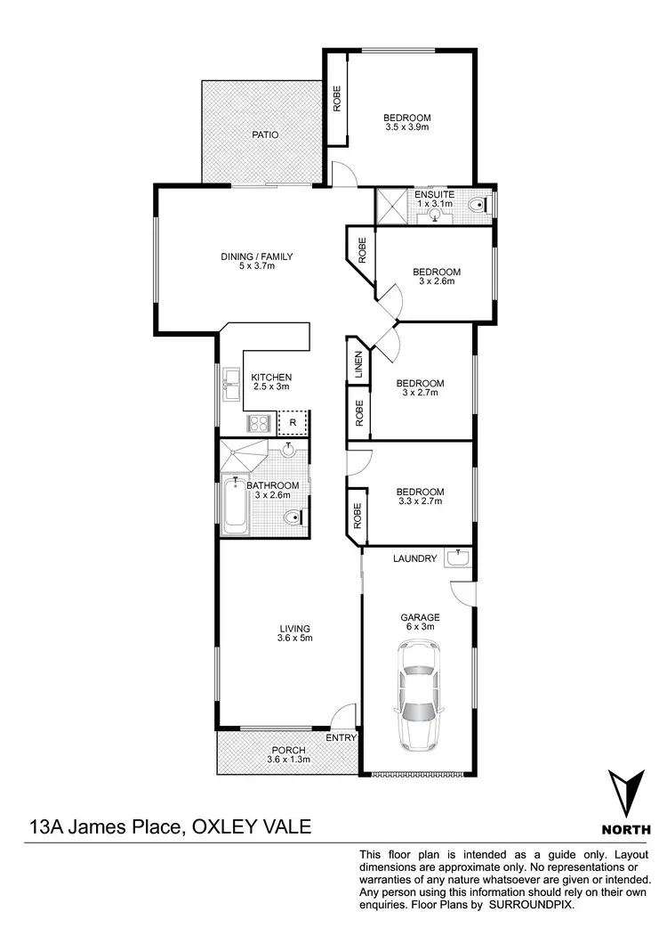 Floorplan of Homely house listing, 13A James Place, Tamworth NSW 2340