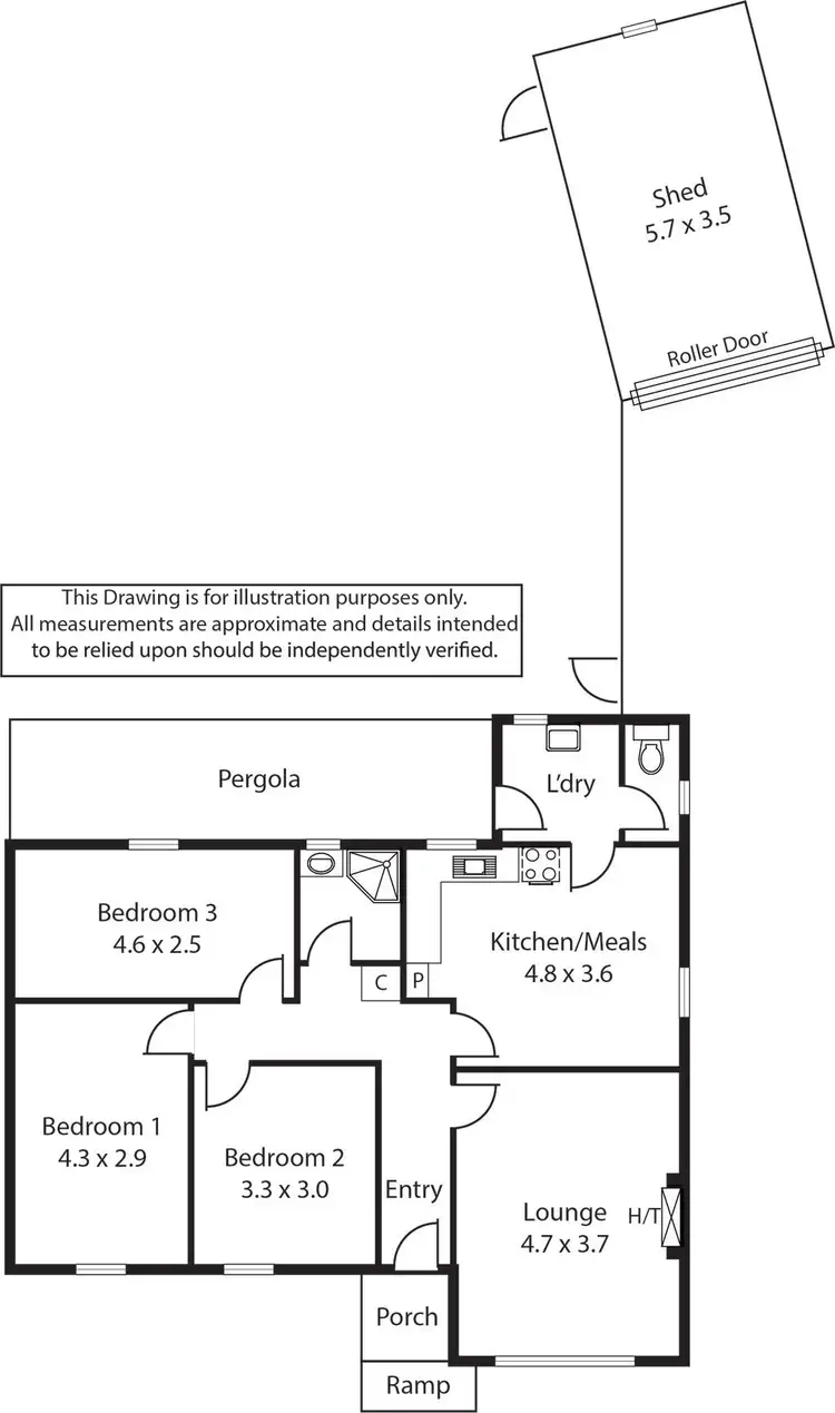 Floorplan of Homely house listing, 1 Benham Place, Henley Beach South SA 5022