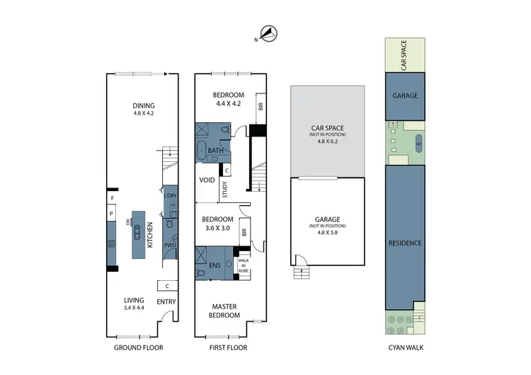 Floorplan of Homely house listing, 4 Cyan Walk, Coburg North VIC 3058