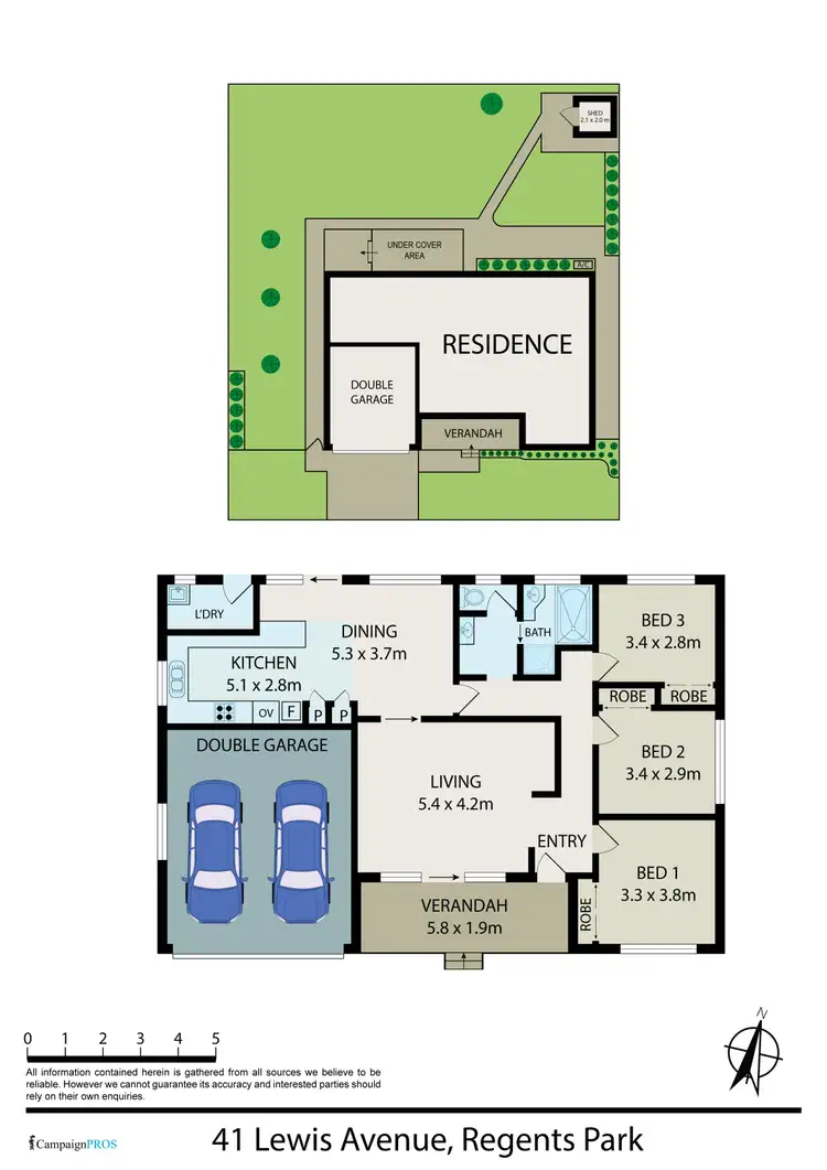 Floorplan of Homely house listing, 41 Lewis Street, Regents Park NSW 2143