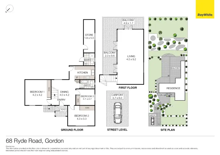 Floorplan of Homely house listing, 68 Ryde Road, Gordon NSW 2072