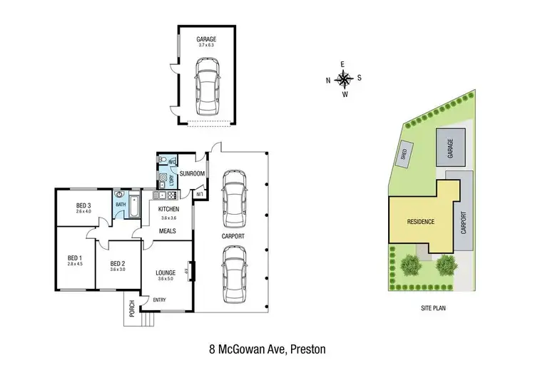 Floorplan of Homely house listing, 8 McGowan Avenue, Preston VIC 3072