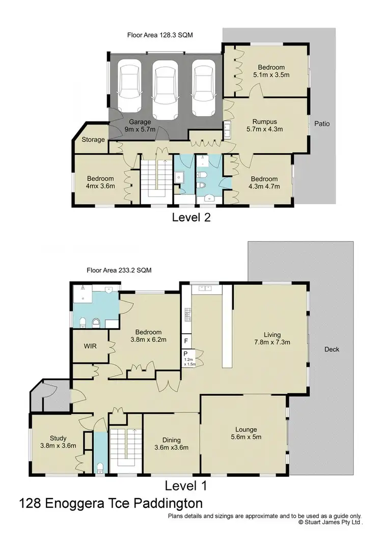 Floorplan of Homely house listing, 128 Enoggera Terrace, Paddington QLD 4064