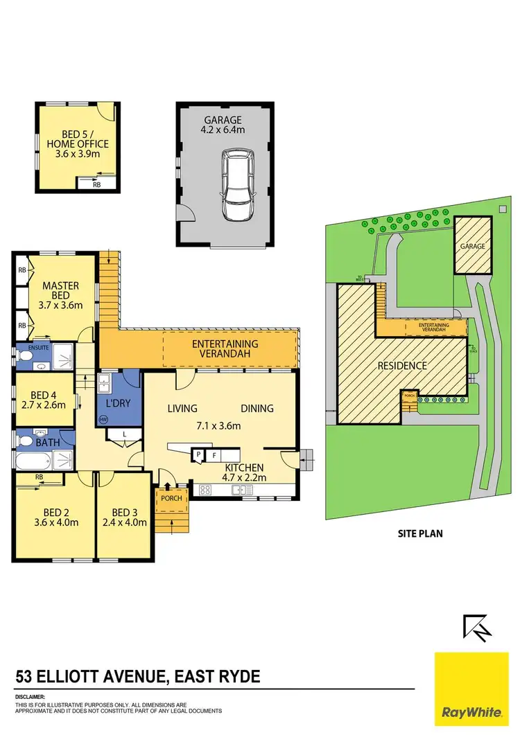 Floorplan of Homely house listing, 53 Elliott Avenue, East Ryde NSW 2113