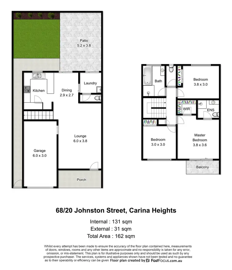Floorplan of Homely house listing, 68/20 Johnston Street, Carina QLD 4152