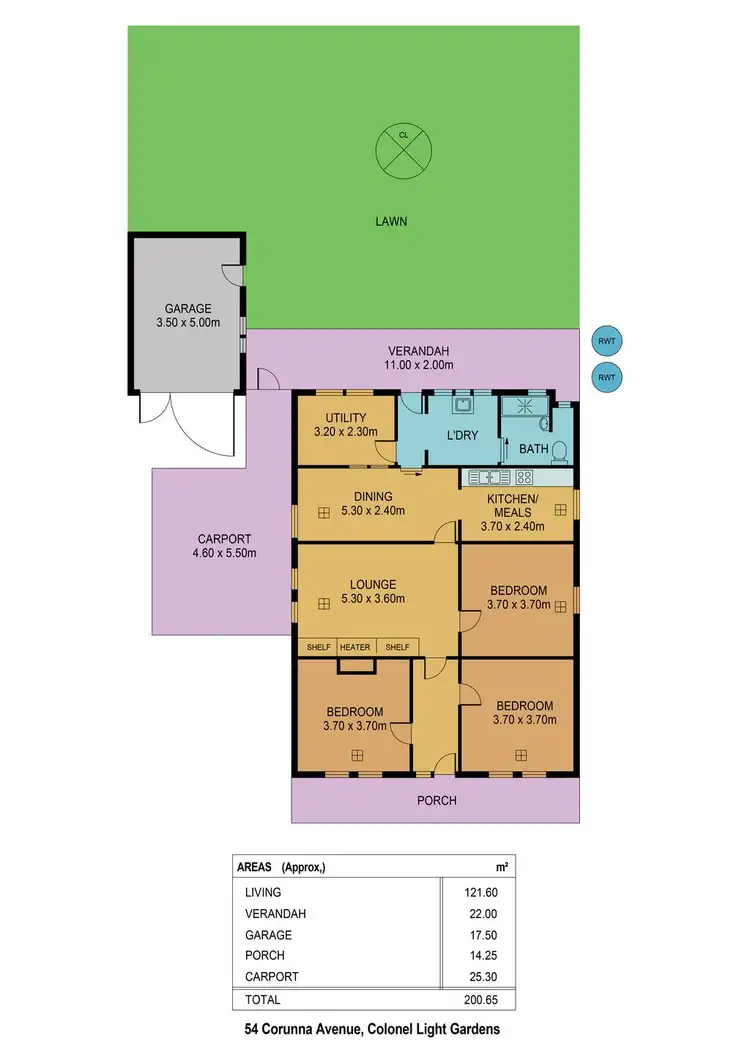 Floorplan of Homely house listing, 54 Corunna Avenue, Colonel Light Gardens SA 5041
