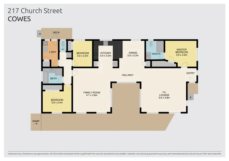 Floorplan of Homely house listing, 217 Church Street, Cowes VIC 3922