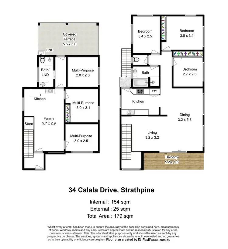 Floorplan of Homely house listing, 34 Calala Drive, Strathpine QLD 4500