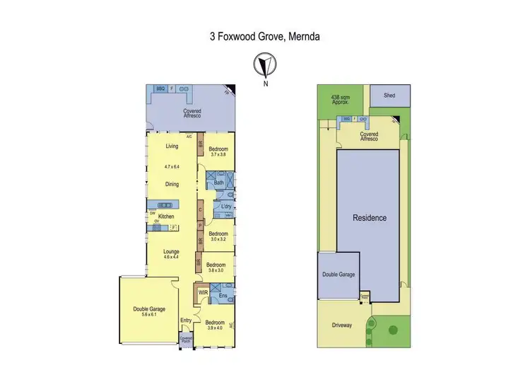 Floorplan of Homely house listing, 3 Foxwood Grove, Mernda VIC 3754