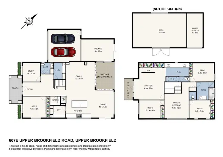 Floorplan of Homely rural property listing, 607E Upper Brookfield Road, Upper Brookfield QLD 4069