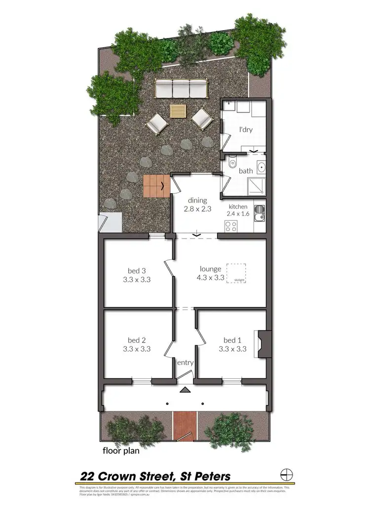 Floorplan of Homely house listing, 22 Crown Street, St Peters NSW 2044