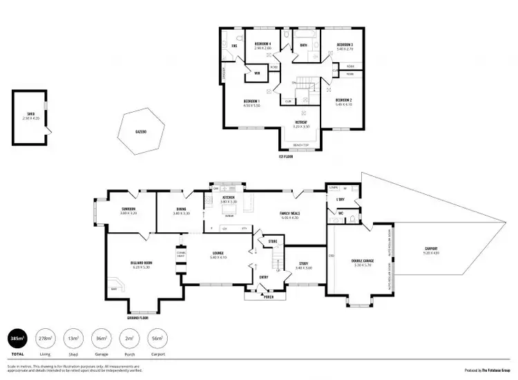 Floorplan of Homely house listing, 5 Lowry Court, Flagstaff Hill SA 5159