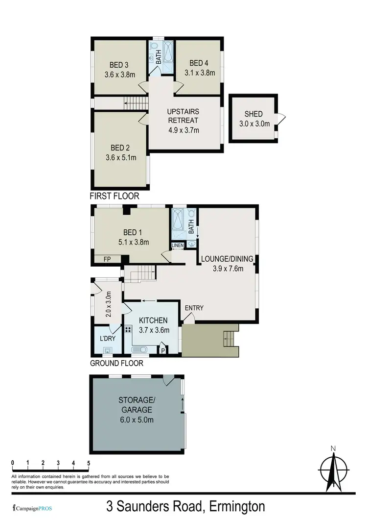 Floorplan of Homely house listing, 3 Saunders Road, Ermington NSW 2115