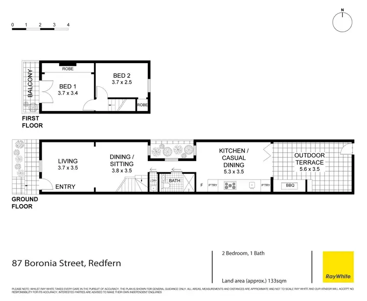 Floorplan of Homely house listing, 87 Boronia Street, Redfern NSW 2016