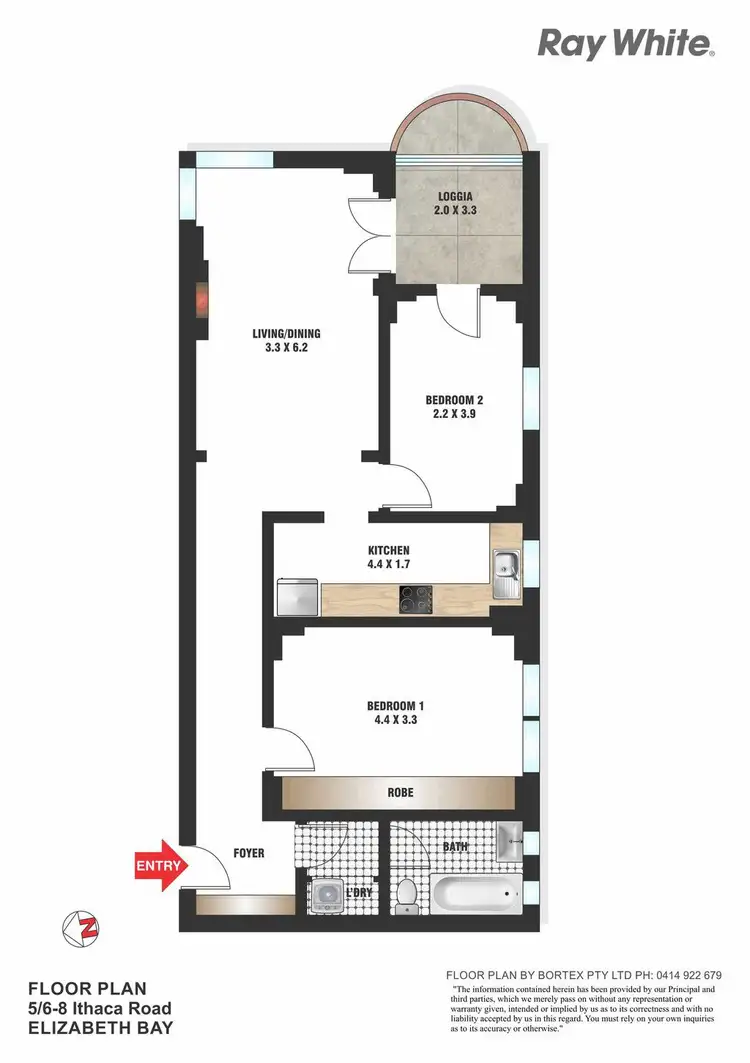 Floorplan of Homely apartment listing, 5/6-8 Ithaca Road, Elizabeth Bay NSW 2011