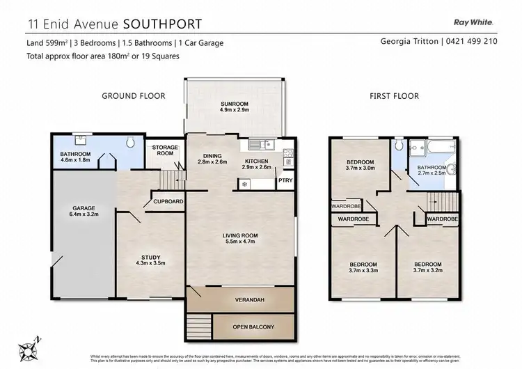 Floorplan of Homely house listing, 11 Enid Avenue, Southport QLD 4215