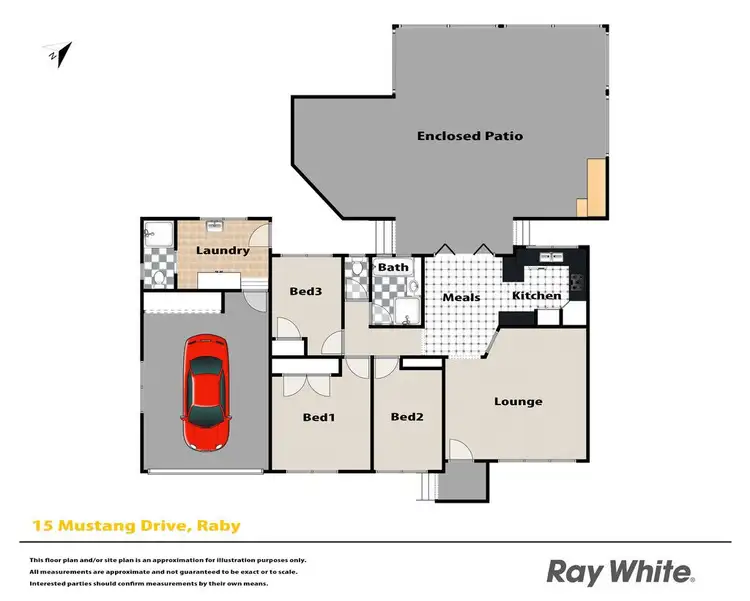 Floorplan of Homely house listing, 15 Mustang Drive, Raby NSW 2566