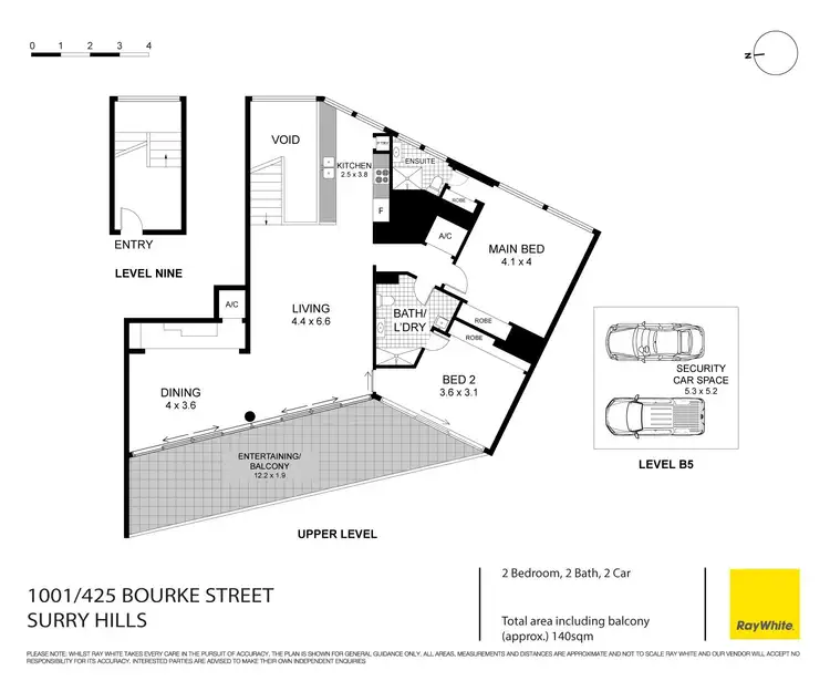 Floorplan of Homely apartment listing, 1001/425 Bourke Street, Surry Hills NSW 2010