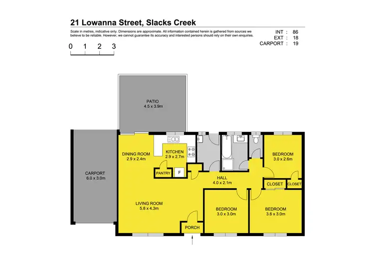 Floorplan of Homely house listing, 21 Lowanna Street, Slacks Creek QLD 4127