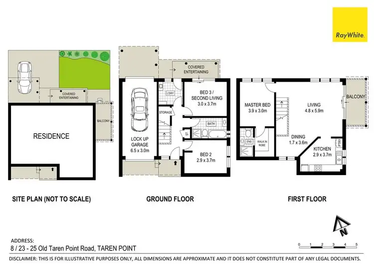 Floorplan of Homely townhouse listing, 8/23-25 Old Taren Point Road, Taren Point NSW 2229