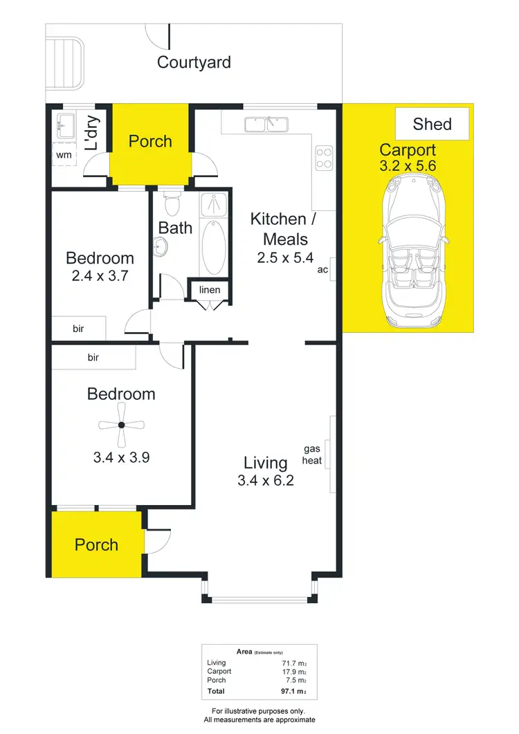 Floorplan of Homely unit listing, 5/14 Fourth Avenue, Glenelg East SA 5045