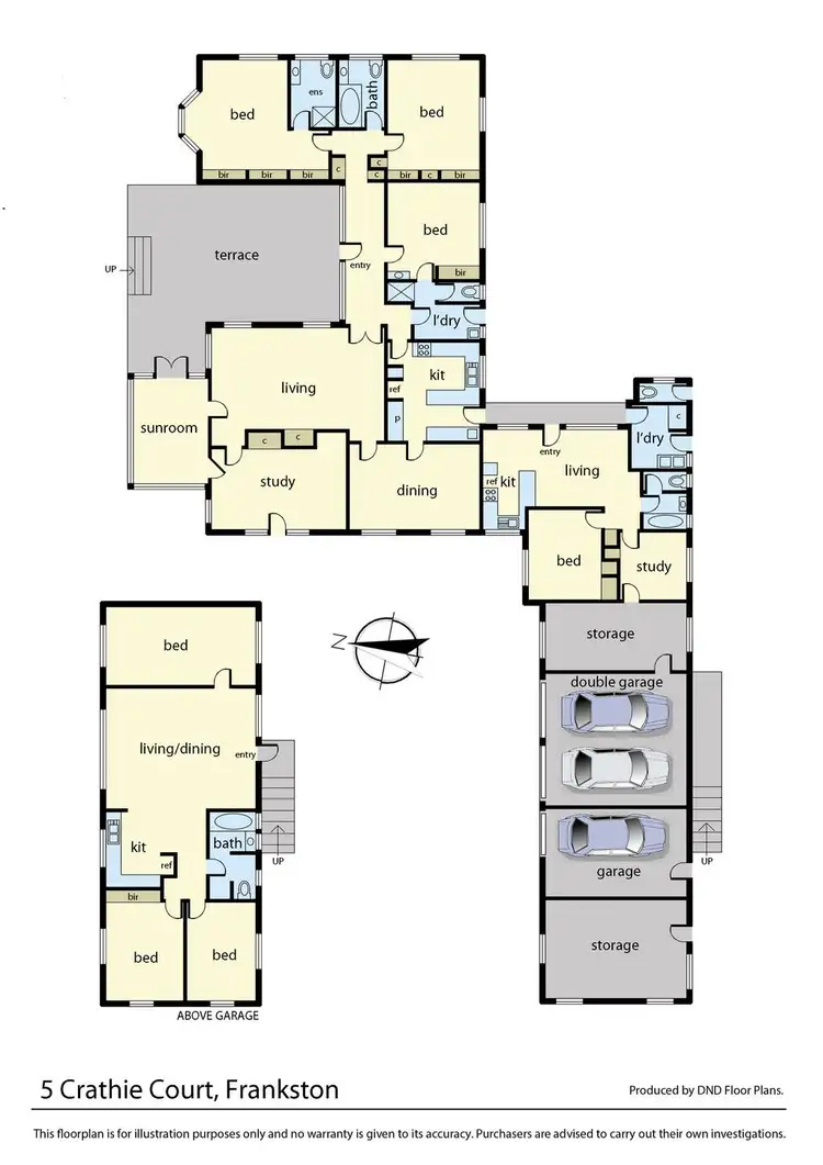 Floorplan of Homely house listing, 5 Crathie Court, Frankston VIC 3199