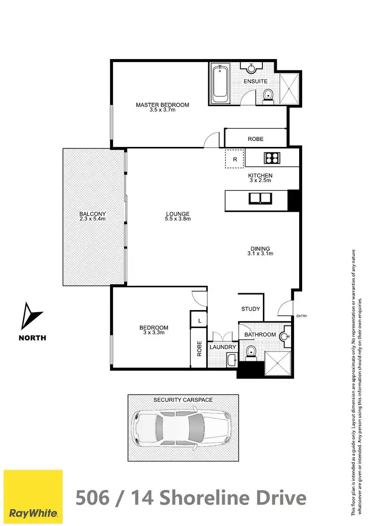 Floorplan of Homely apartment listing, 506/14 Shoreline Drive, Rhodes NSW 2138