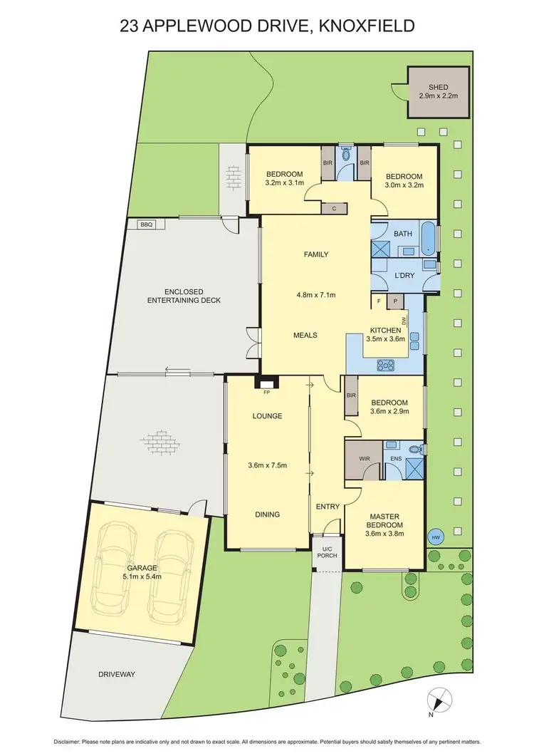 Floorplan of Homely house listing, 23 Applewood Drive, Knoxfield VIC 3180