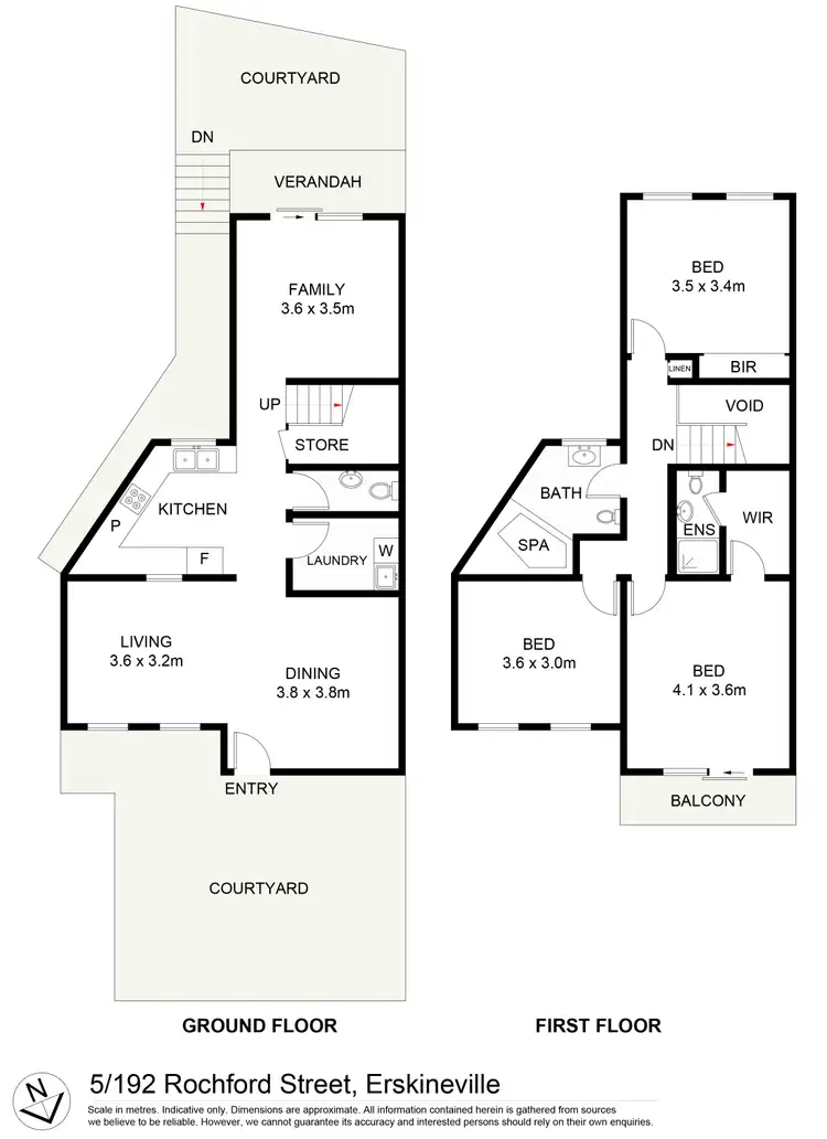 Floorplan of Homely house listing, 5/192 Rochford Street, Erskineville NSW 2043