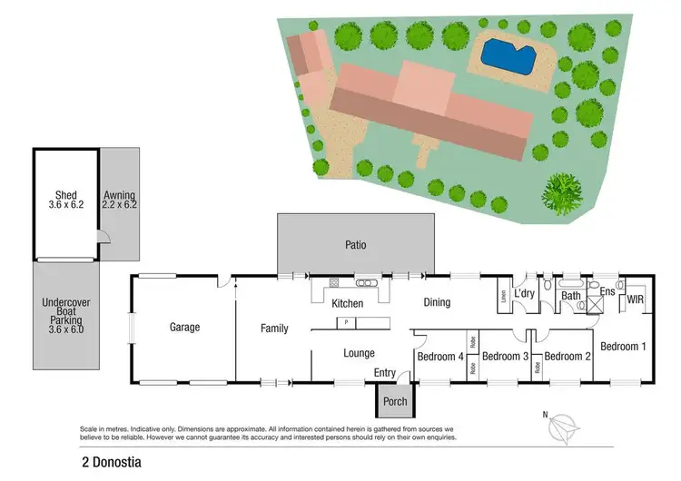 Floorplan of Homely house listing, 2 Donostia Crescent, Bushland Beach QLD 4818