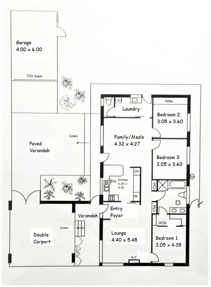 Floorplan of Homely house listing, 43 Tatiara Road, Happy Valley SA 5159