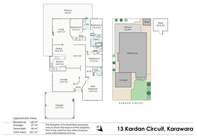 Floorplan of Homely house listing, 13 Kardan Circuit, Karawara WA 6152