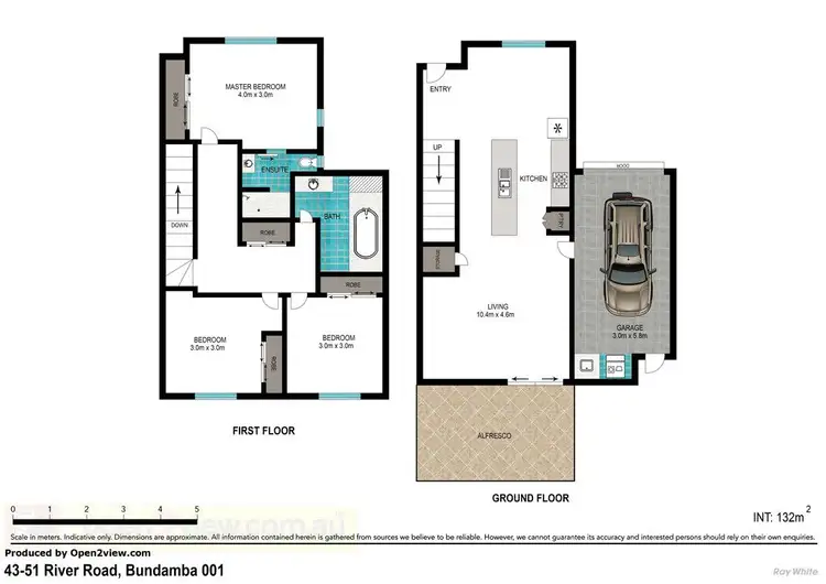 Floorplan of Homely townhouse listing, 43/51 River Road, Bundamba QLD 4304