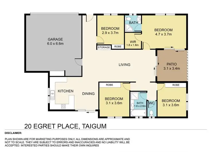 Floorplan of Homely house listing, 20 Egret Place, Taigum QLD 4018