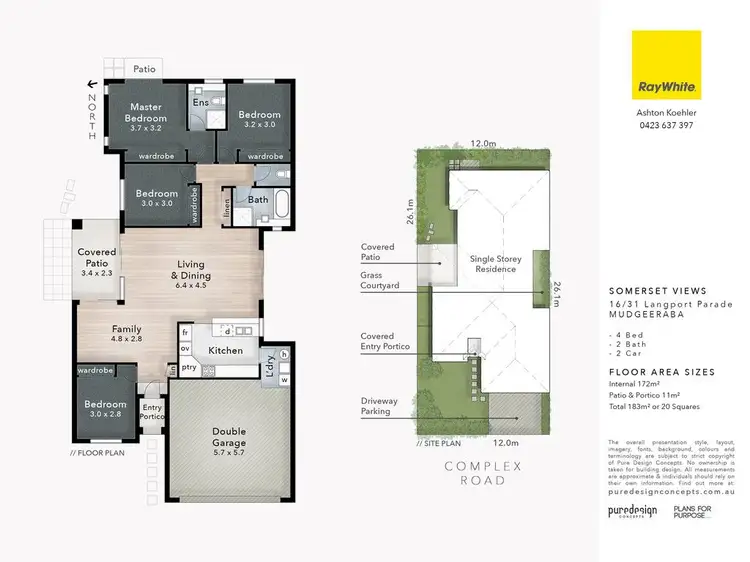 Floorplan of Homely townhouse listing, 16/31 Langport Parade, Mudgeeraba QLD 4213