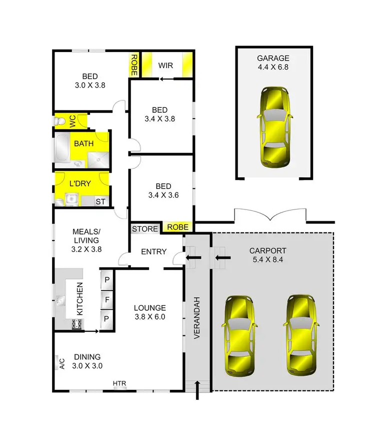 Floorplan of Homely house listing, 30 Elliott Avenue, Highton VIC 3216