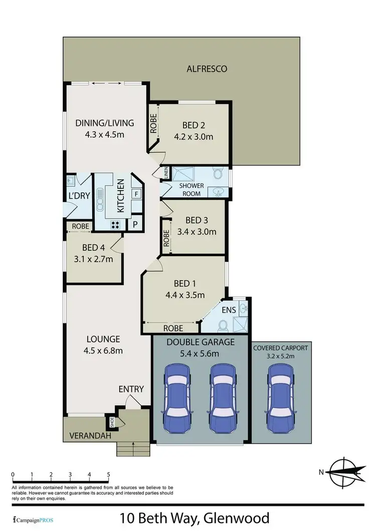 Floorplan of Homely house listing, 10 Beth Way, Glenwood NSW 2768