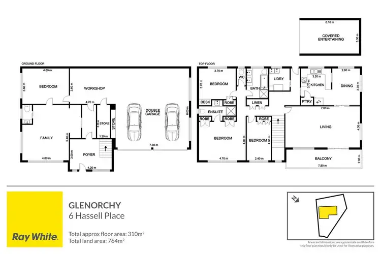 Floorplan of Homely house listing, 6 Hassell Place, Glenorchy TAS 7010