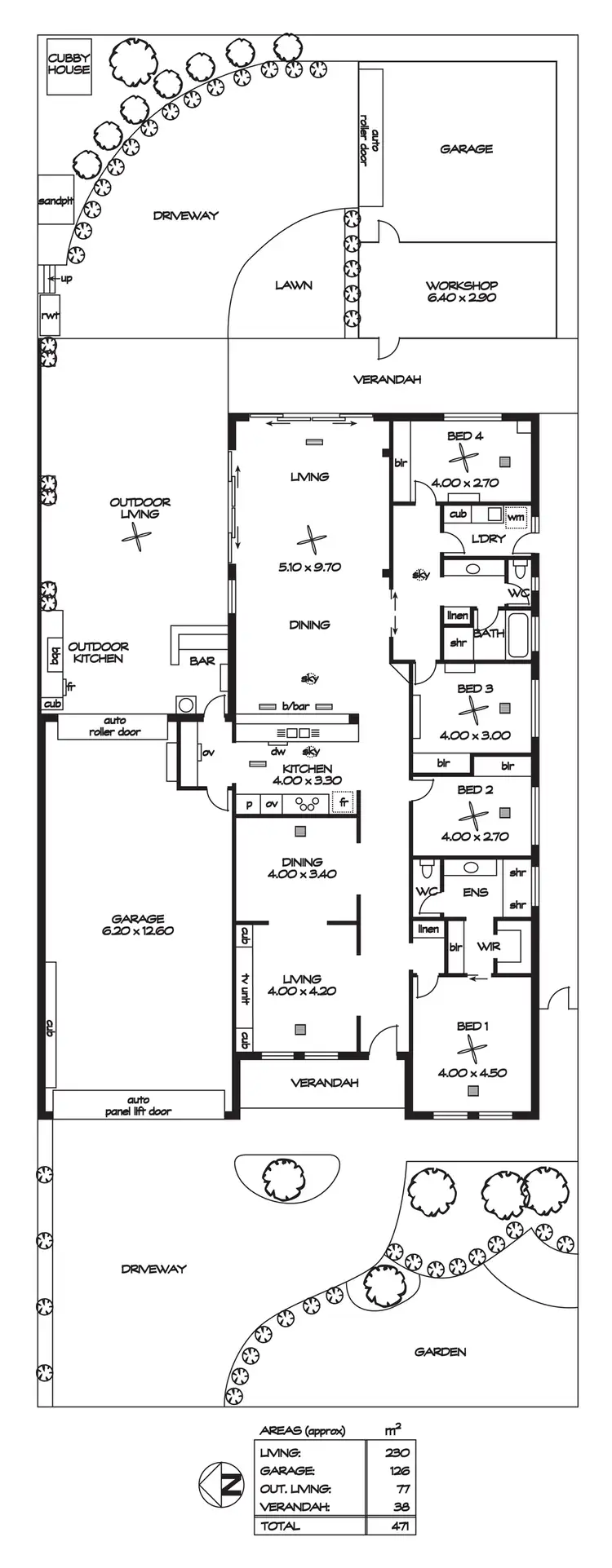 Floorplan of Homely house listing, 24 Chilworth Avenue, Enfield SA 5085