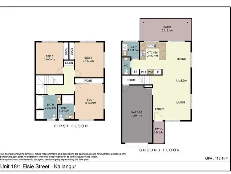 Floorplan of Homely house listing, 18/1 Elsie Street, Kallangur QLD 4503