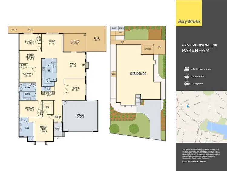 Floorplan of Homely house listing, 43 Murchison Link, Pakenham VIC 3810
