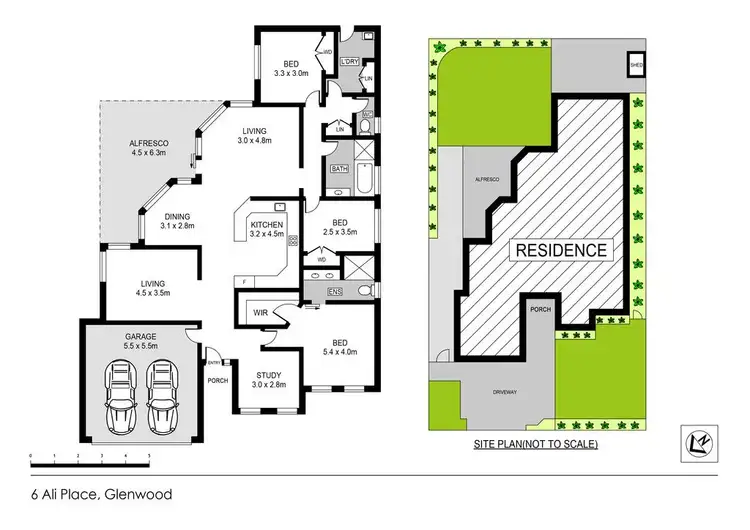 Floorplan of Homely house listing, 6 Ali Place, Glenwood NSW 2768